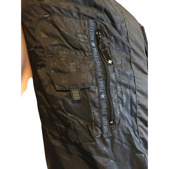 Retro M3 Millennium Three Medium BLACK Jacket Winter Warm PUFFER Coat Waterproof - Picture 13 of 16